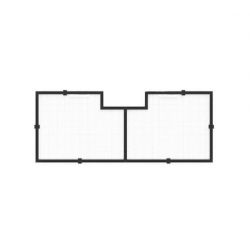 Red Sea Aquarium Net Mesh Lid Screen 48" / 120cm x 80cm Inc cutout 